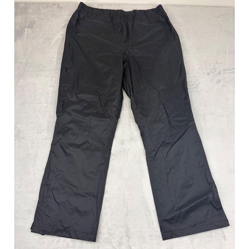 Columbia Mens Rain Pants Omni-Tech Waterproof Breathable XL Black Gorpcore